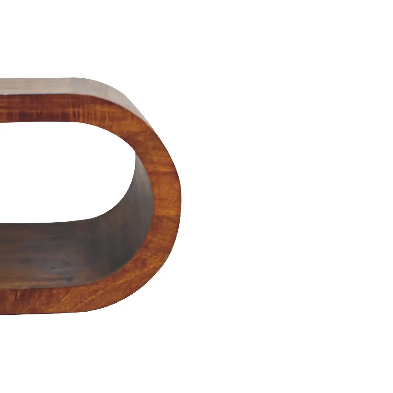 Amaya Coffee Table, Oval, Chestnut by HouseOfZazla