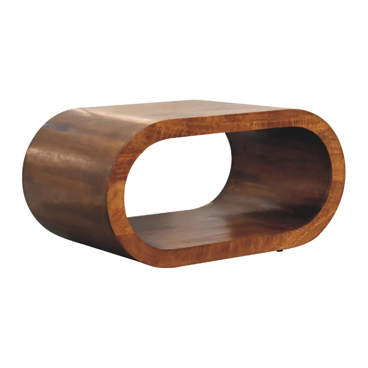 Amaya Coffee Table, Oval, Chestnut by HouseOfZazla