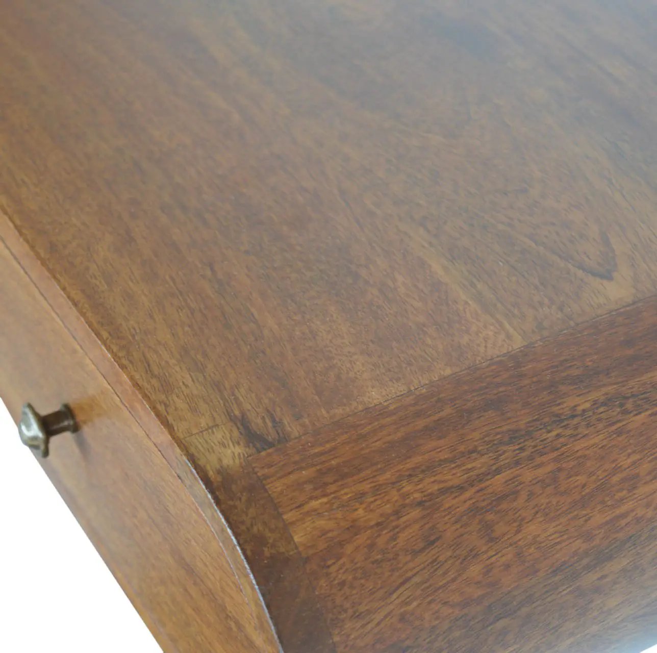 Solid Wood Floating London Console, 2-Drawers, Chestnut by HouseOfZazla