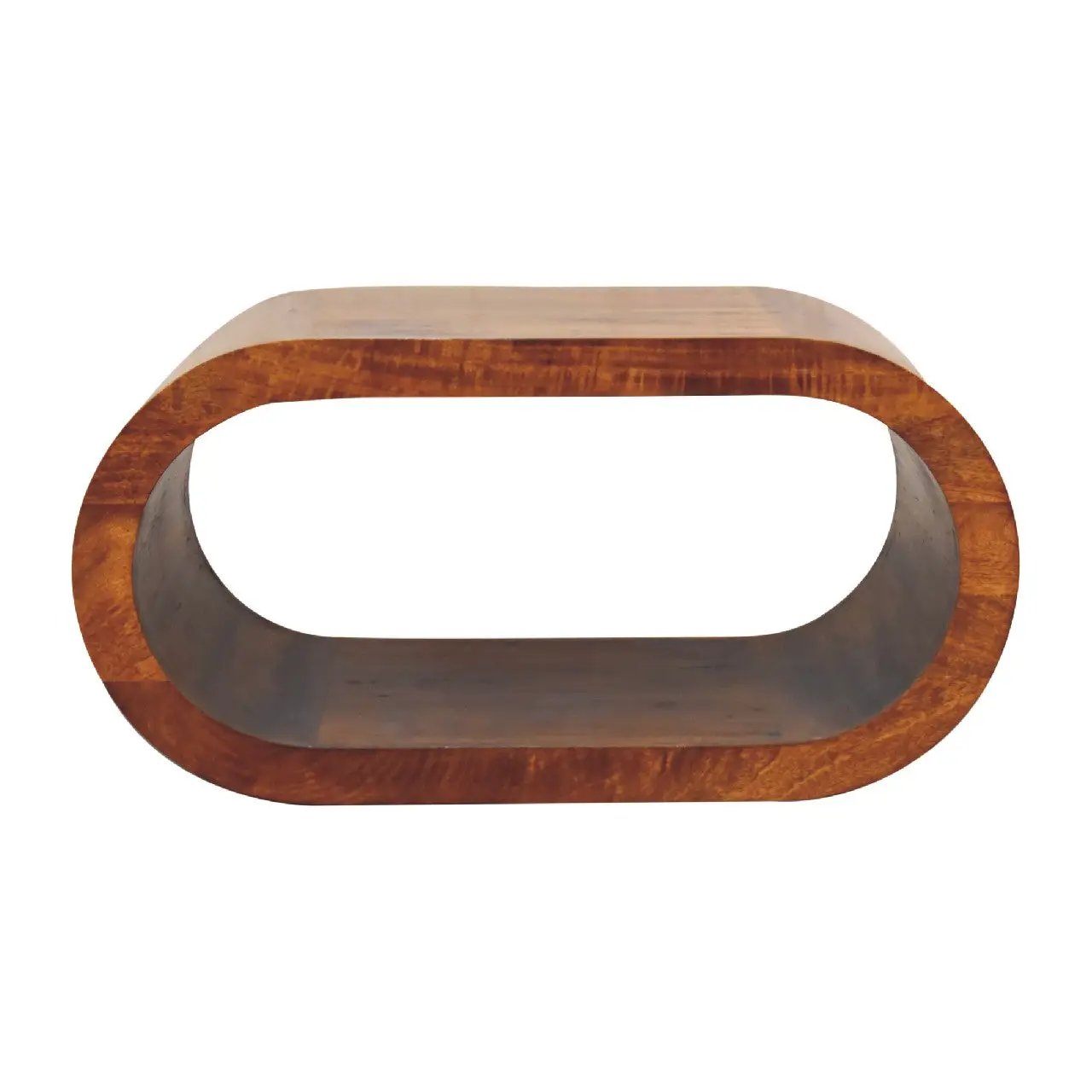 Amaya Coffee Table, Oval, Chestnut by HouseOfZazla