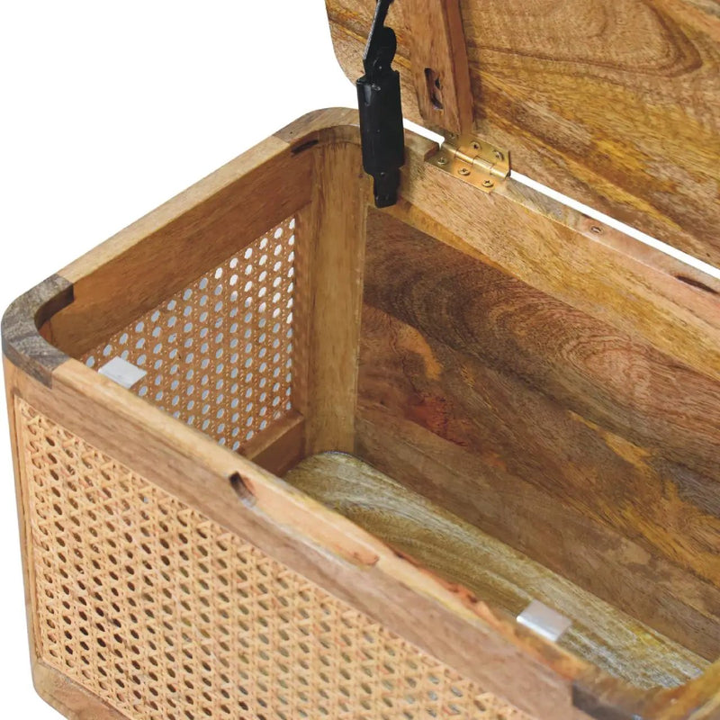 Soli Wood Larissa Lid-up Storage Stool, Oak-ish by HouseOfZazla