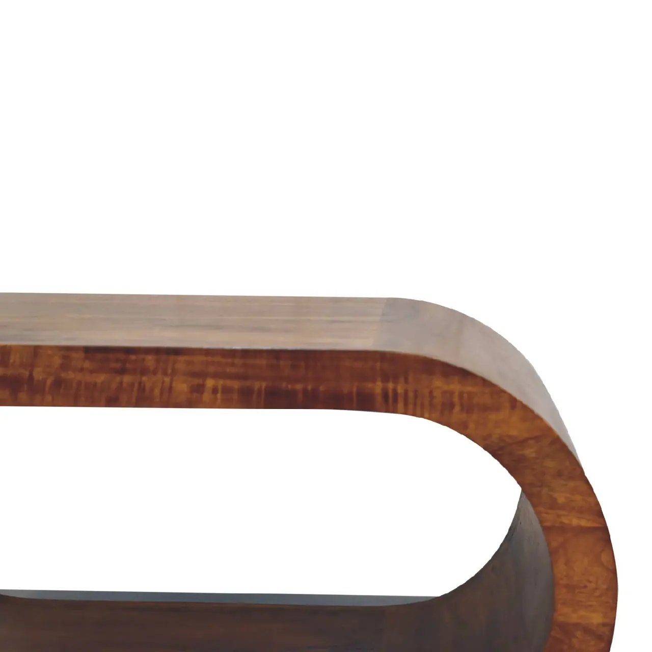Amaya Coffee Table, Oval, Chestnut by HouseOfZazla