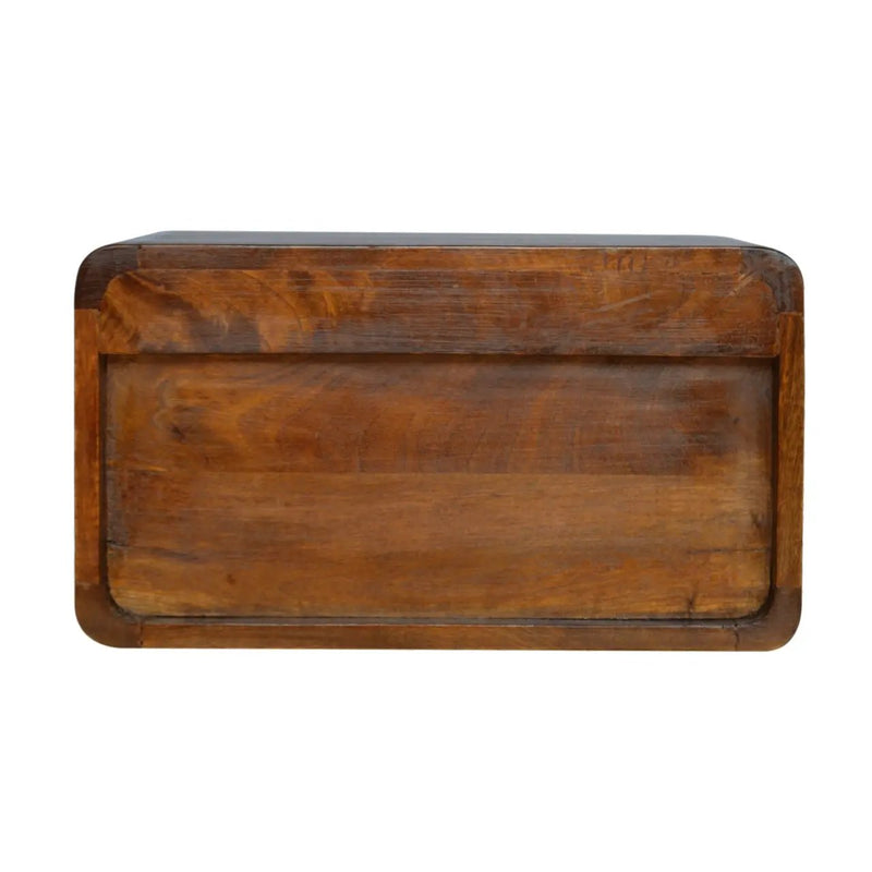 Solid Wood Curve Floating Nightstand by HouseOfZazla