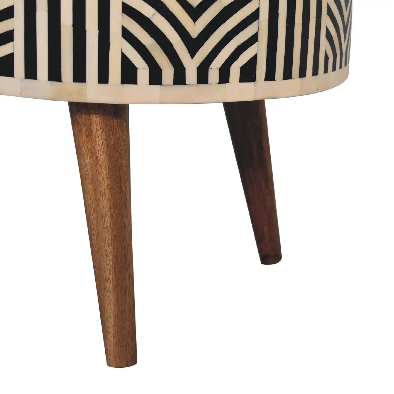 Edessa Bone Inlay Coffee Table, 2-Drawers, Nordic Legs by HouseOfZazla
