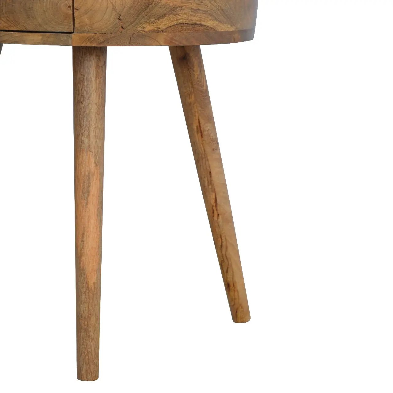 Nordic Circular Shaped Bedside, 1-Drawer by HouseOfZazla