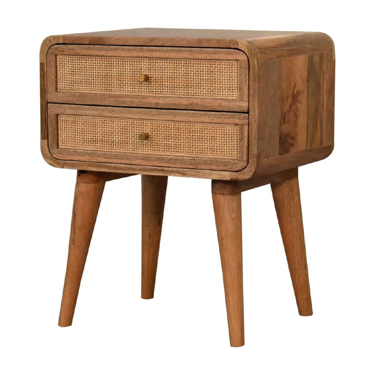 Close-Knit 2-Drawer Nightstand, Nordic Legs by HouseOfZazla