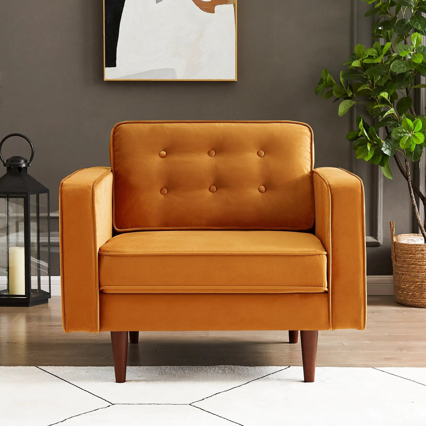 Casey Velvet Lounge Chair by HouseOfZazla