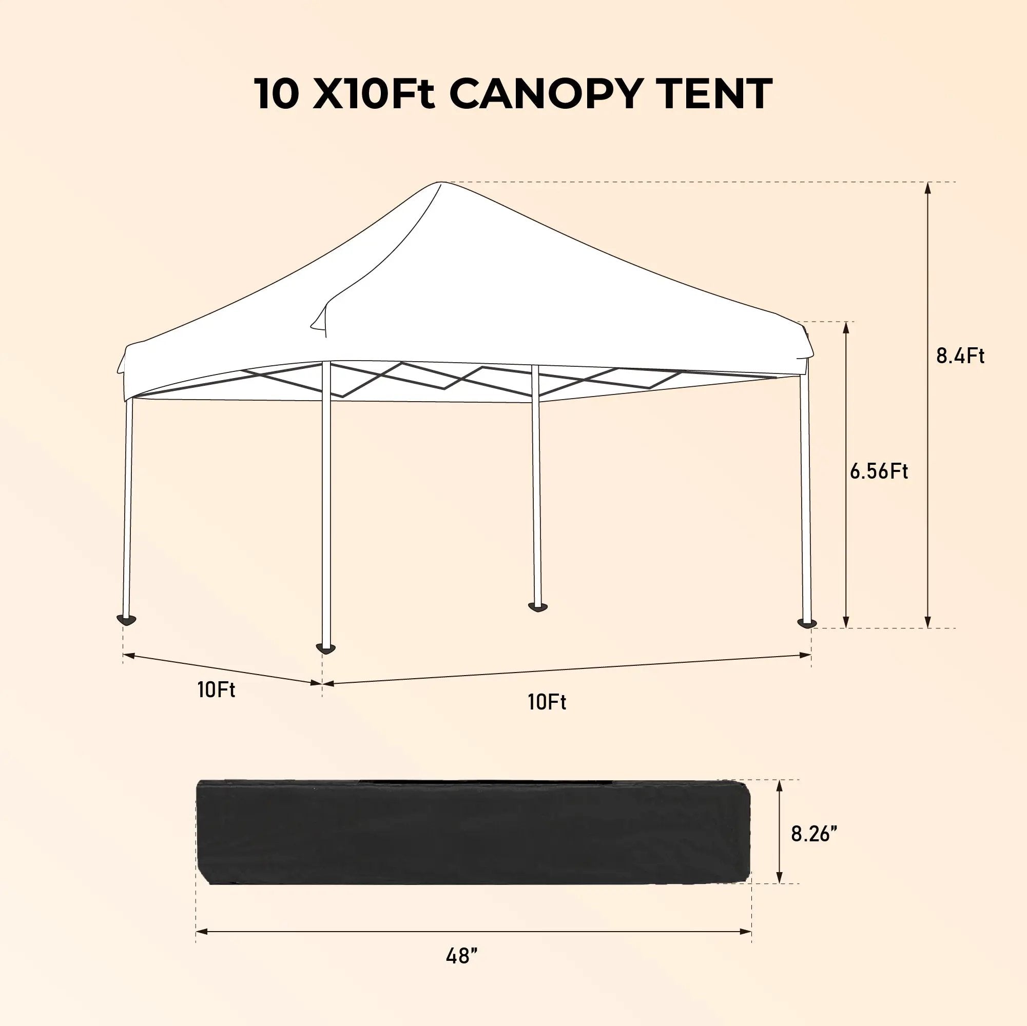 10x10ft Outdoor Pop Up Gazebo Canopy Tent by HouseOfZazla