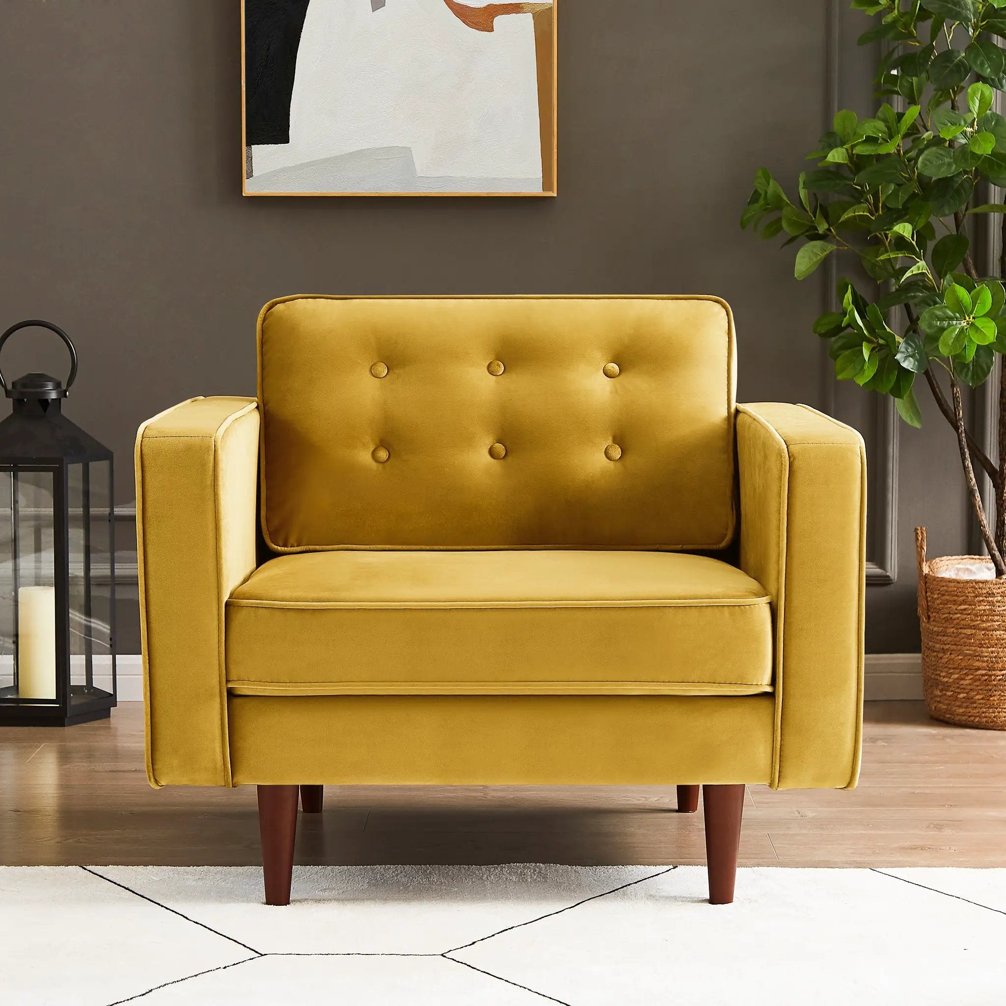 Casey Velvet Lounge Chair by HouseOfZazla