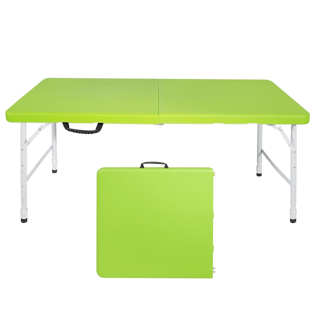 4ft Foldable Outdoor Table with Durable Construction - White
