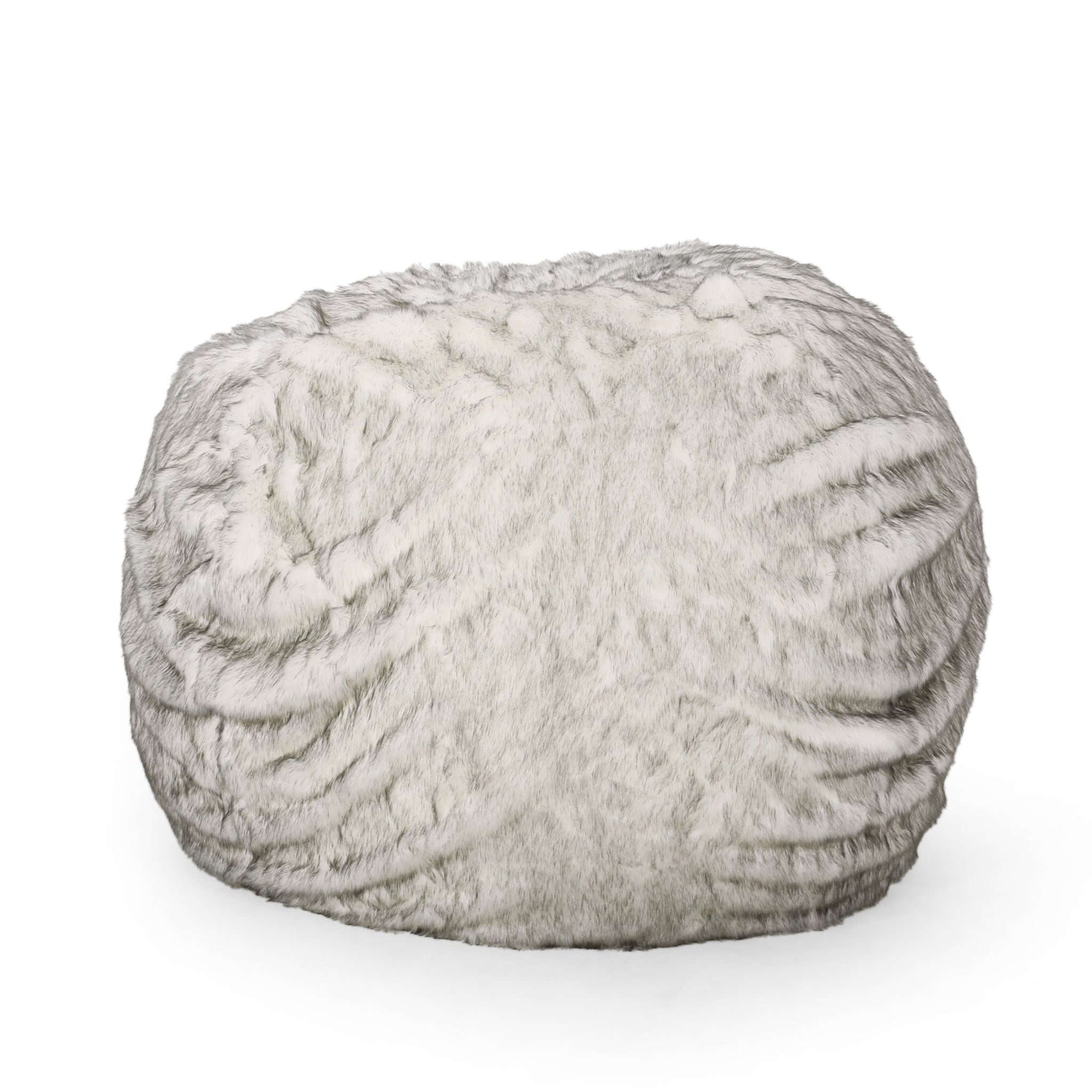 Negar 5 Foot Rounded Short Faux Fur Bean Bag by HouseOfZazla