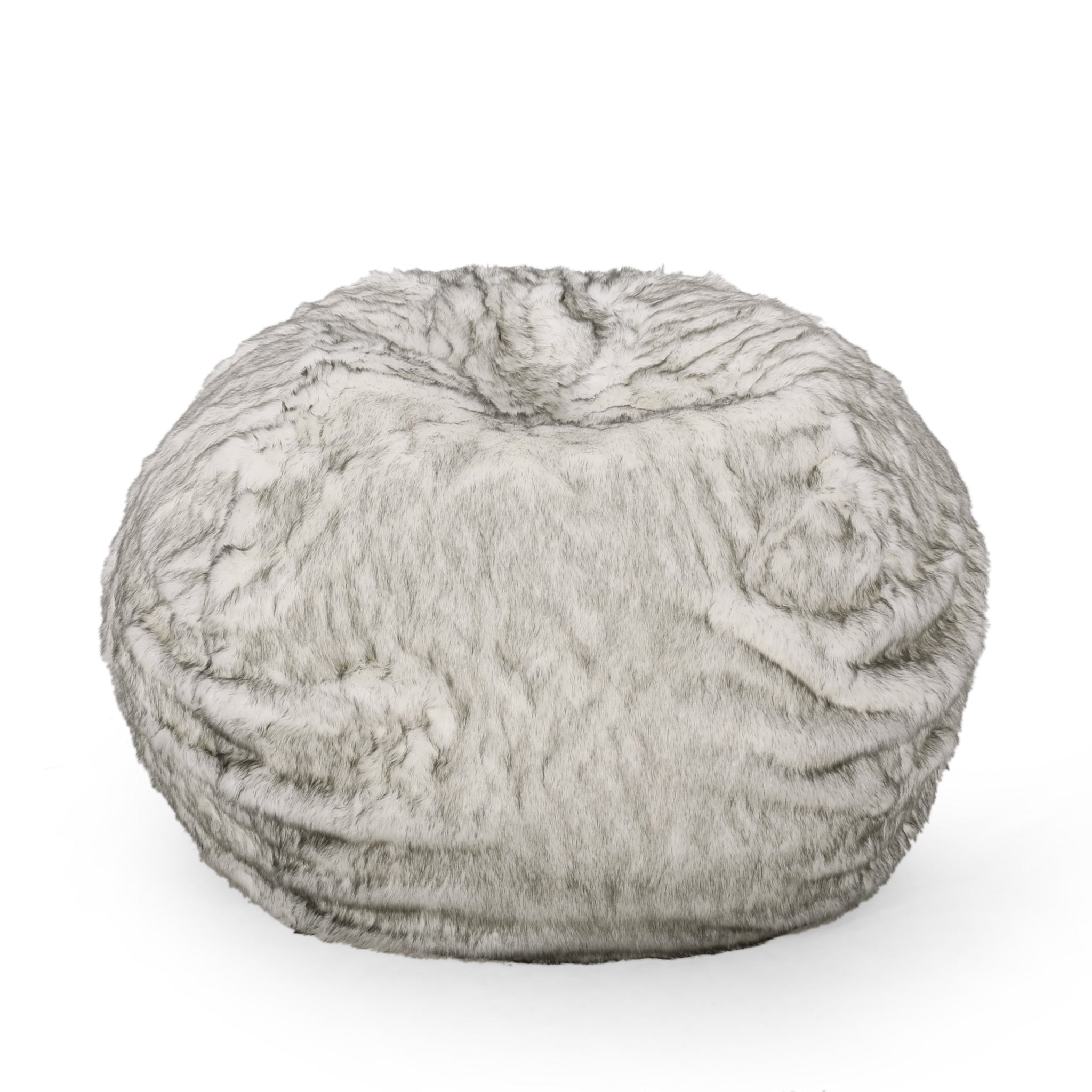 Negar 5 Foot Rounded Short Faux Fur Bean Bag by HouseOfZazla