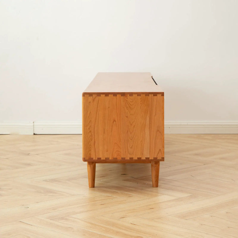 North America FAS Grade Solid Cherry Wood TV Cabinet by HouseOfZazla