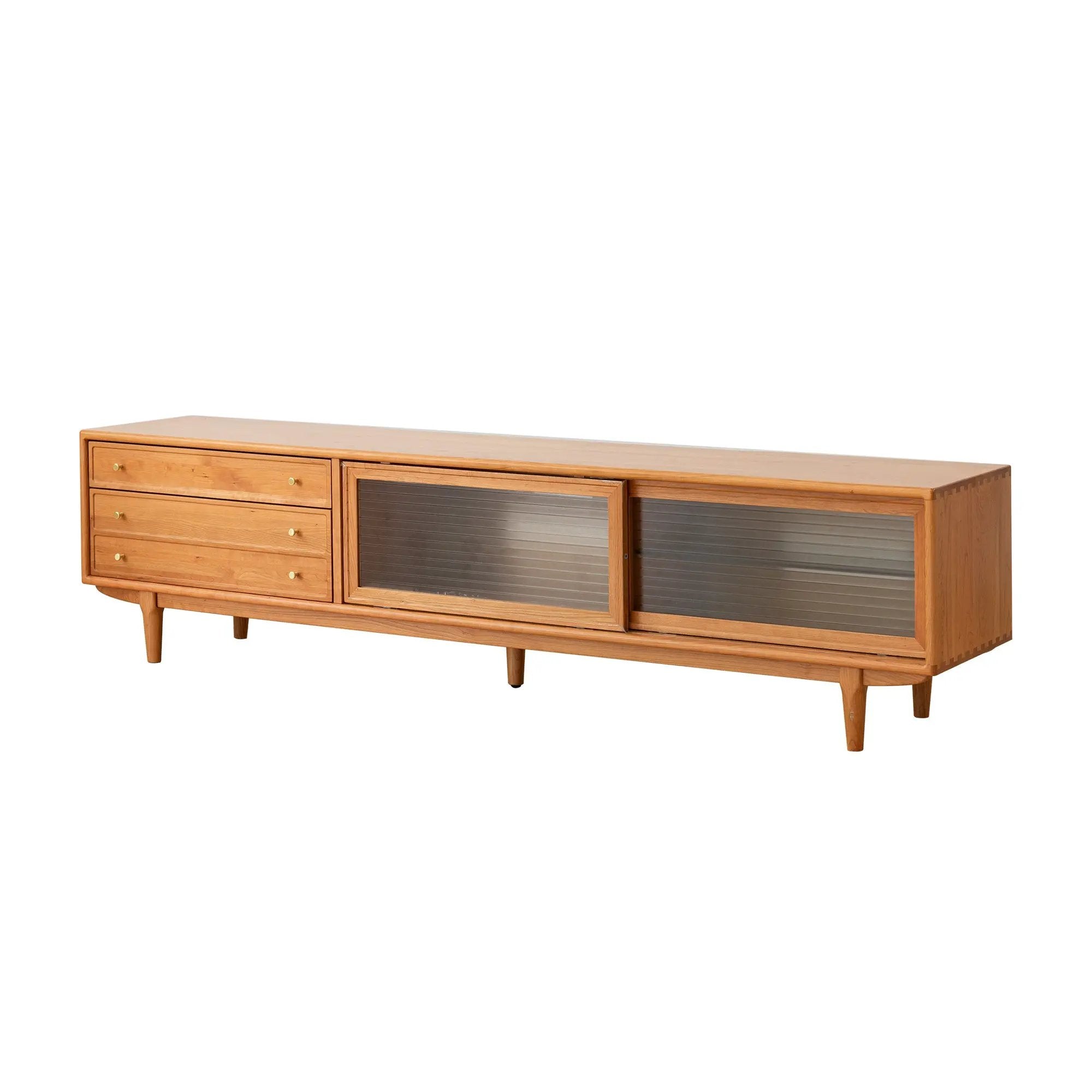 North America FAS Grade Solid Cherry Wood TV Cabinet by HouseOfZazla