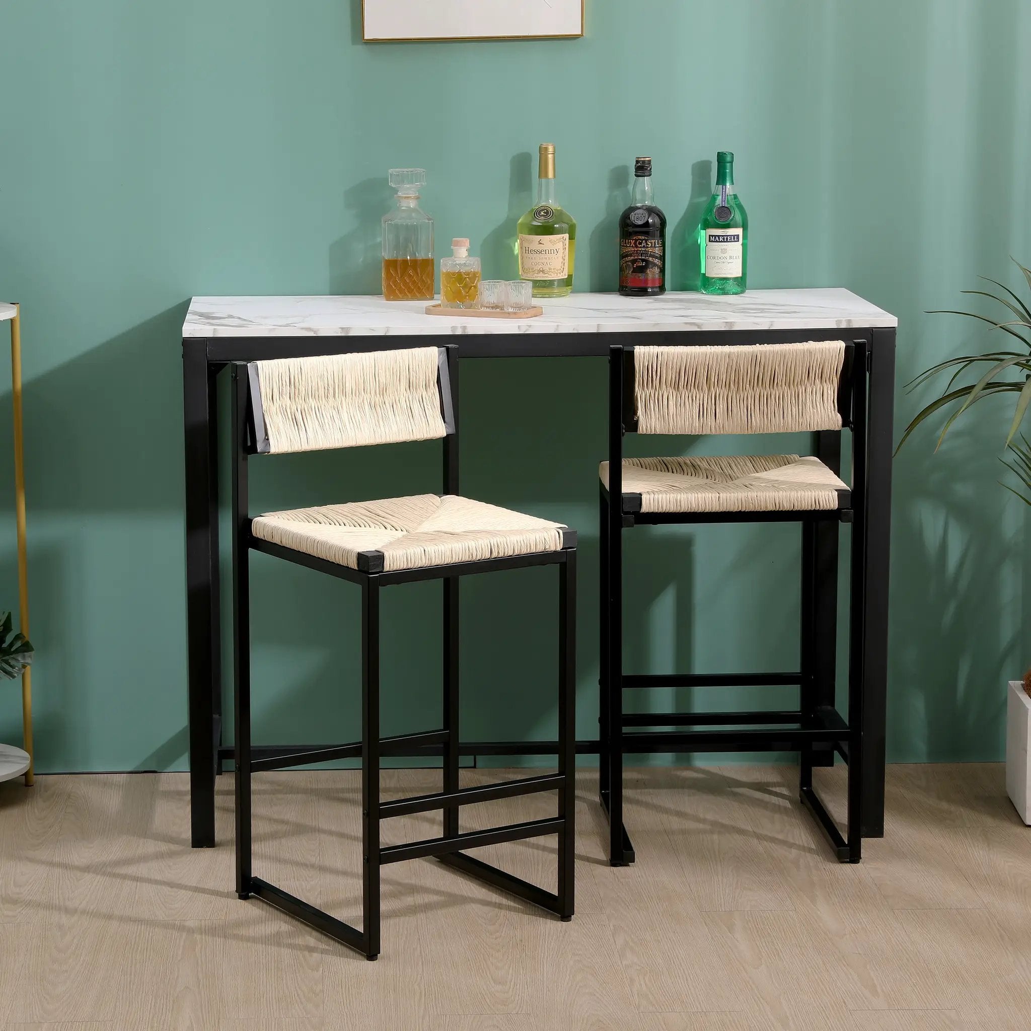 Creamy Bar Chairs Set of 2 by HouseOfZazla
