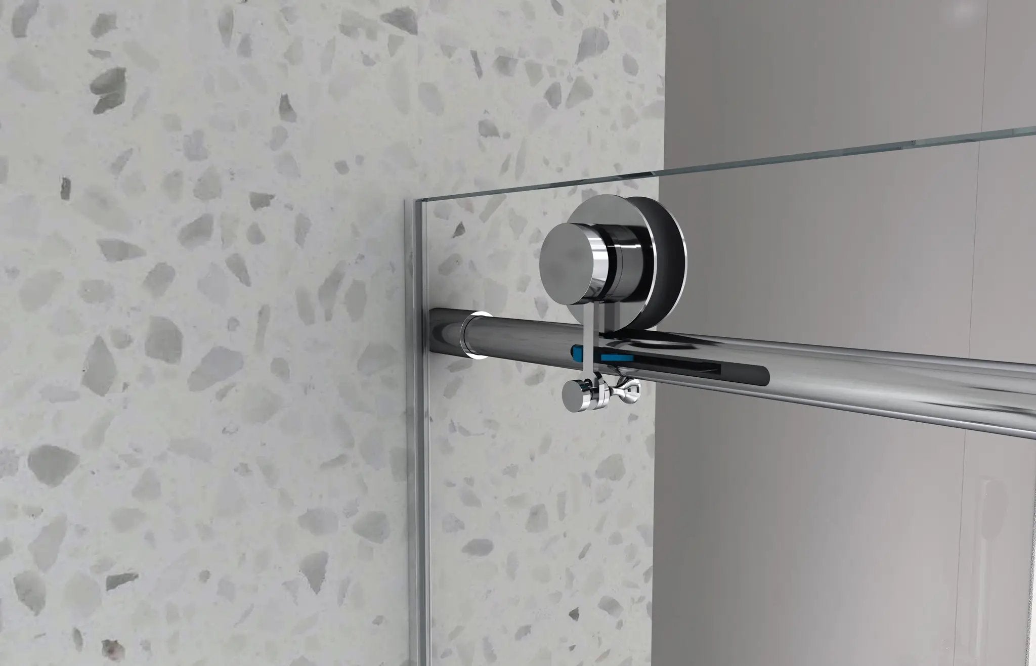4876 Brushed Nickel Frameless Shower Door with Soft Closing by HouseOfZazla