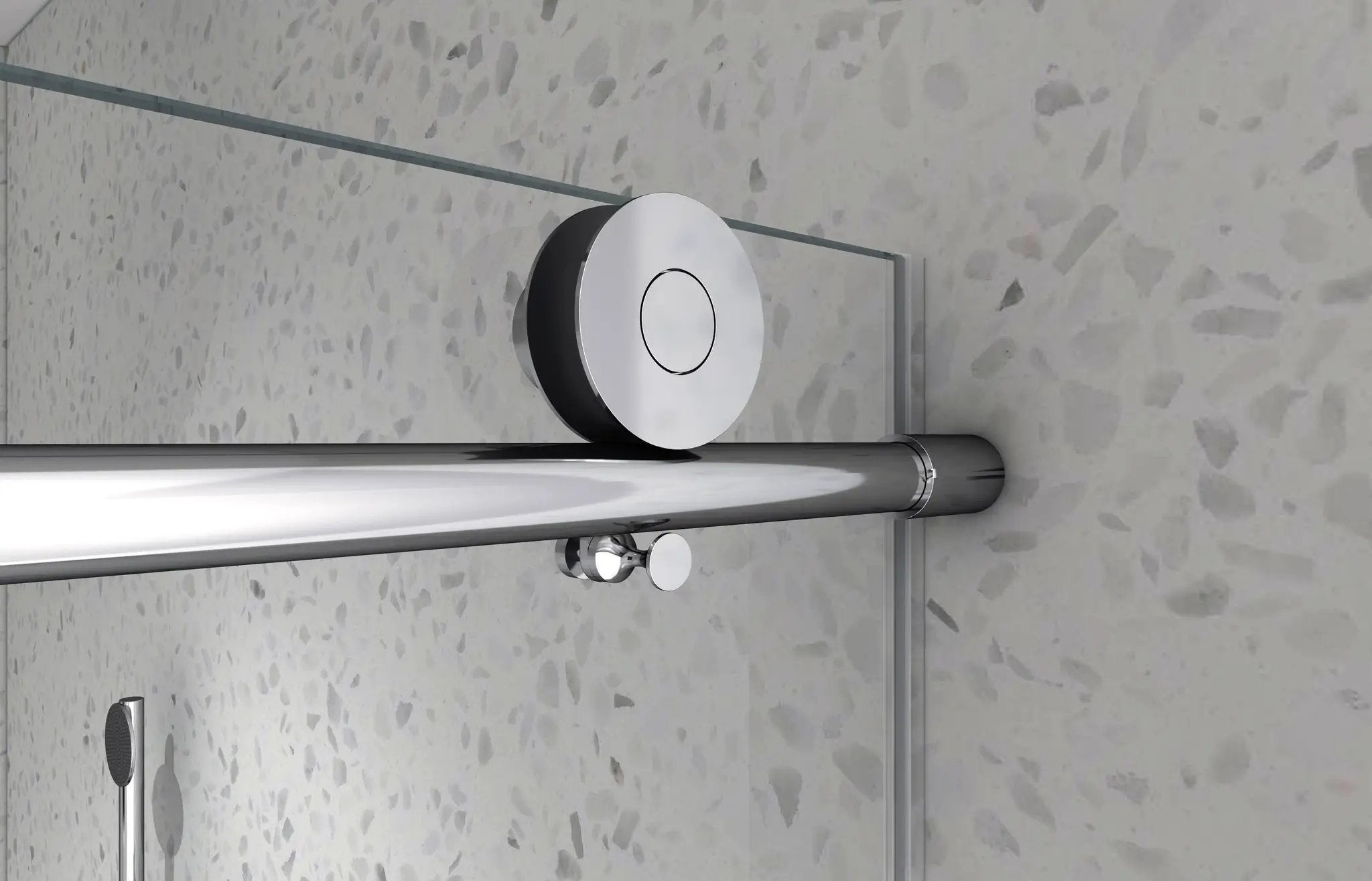 4876 Brushed Nickel Frameless Shower Door with Soft Closing by HouseOfZazla