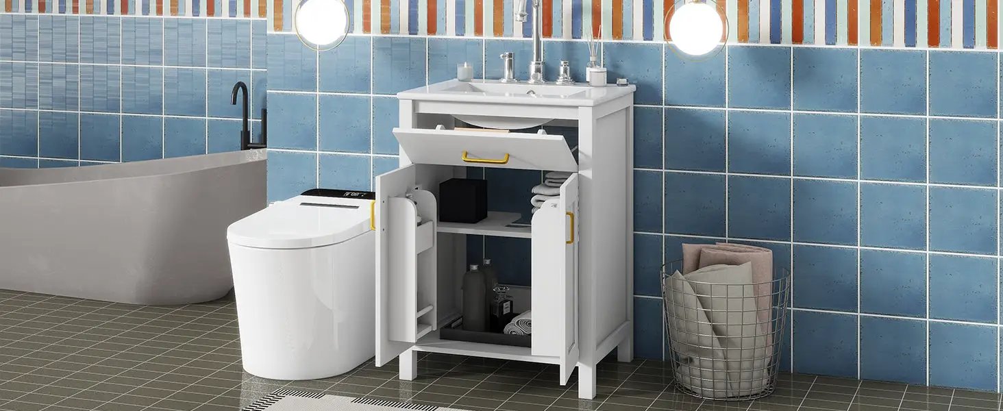 24" Bathroom Vanity Combo with Ceramic Sink by HouseOfZazla