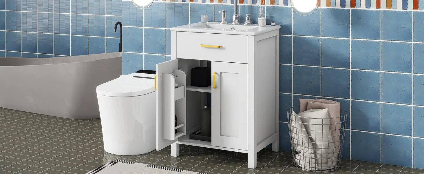 24" Bathroom Vanity Combo with Ceramic Sink by HouseOfZazla