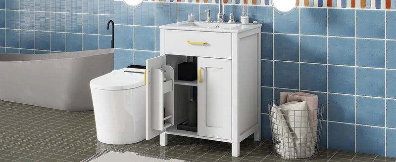 24" Bathroom Vanity Combo with Ceramic Sink by HouseOfZazla