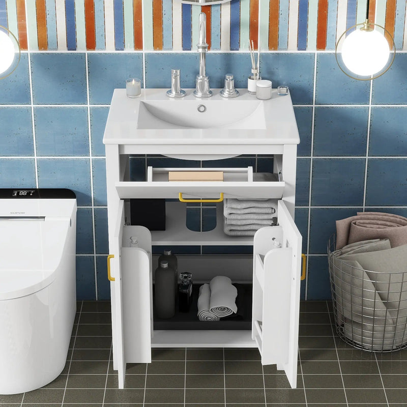 24" Bathroom Vanity Combo with Ceramic Sink by HouseOfZazla