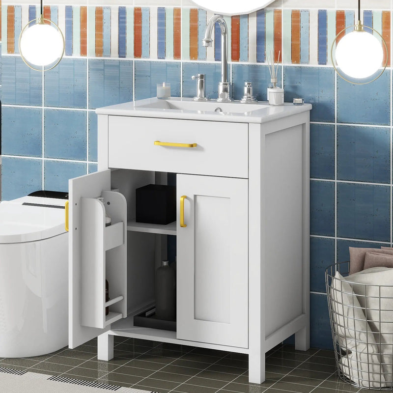 24" Bathroom Vanity Combo with Ceramic Sink by HouseOfZazla