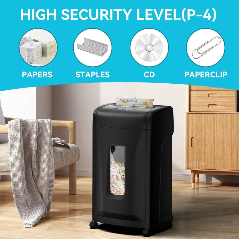 Large Commercial Heavy Duty 22-Sheet High Security Paper Shredder by HouseOfZazla