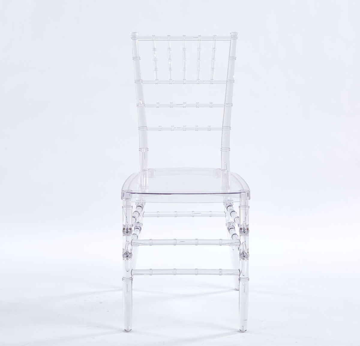 Transparent Plastic Dining Chair Set of 4 with 220 lb Capacity, photo 7 of 9
