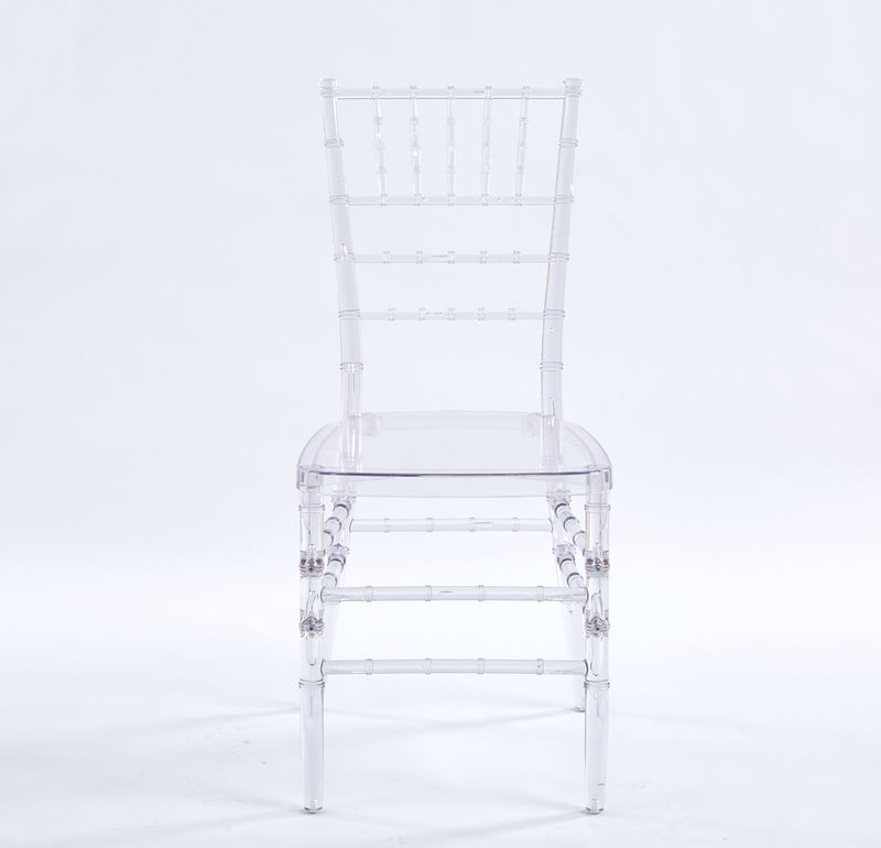 Transparent Plastic Dining Chair Set of 4 with 220 lb Capacity, photo 7 of 9