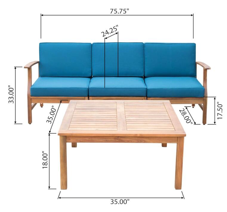 Perla 3 Seater Sofa and Table Set, photo 6 of 10