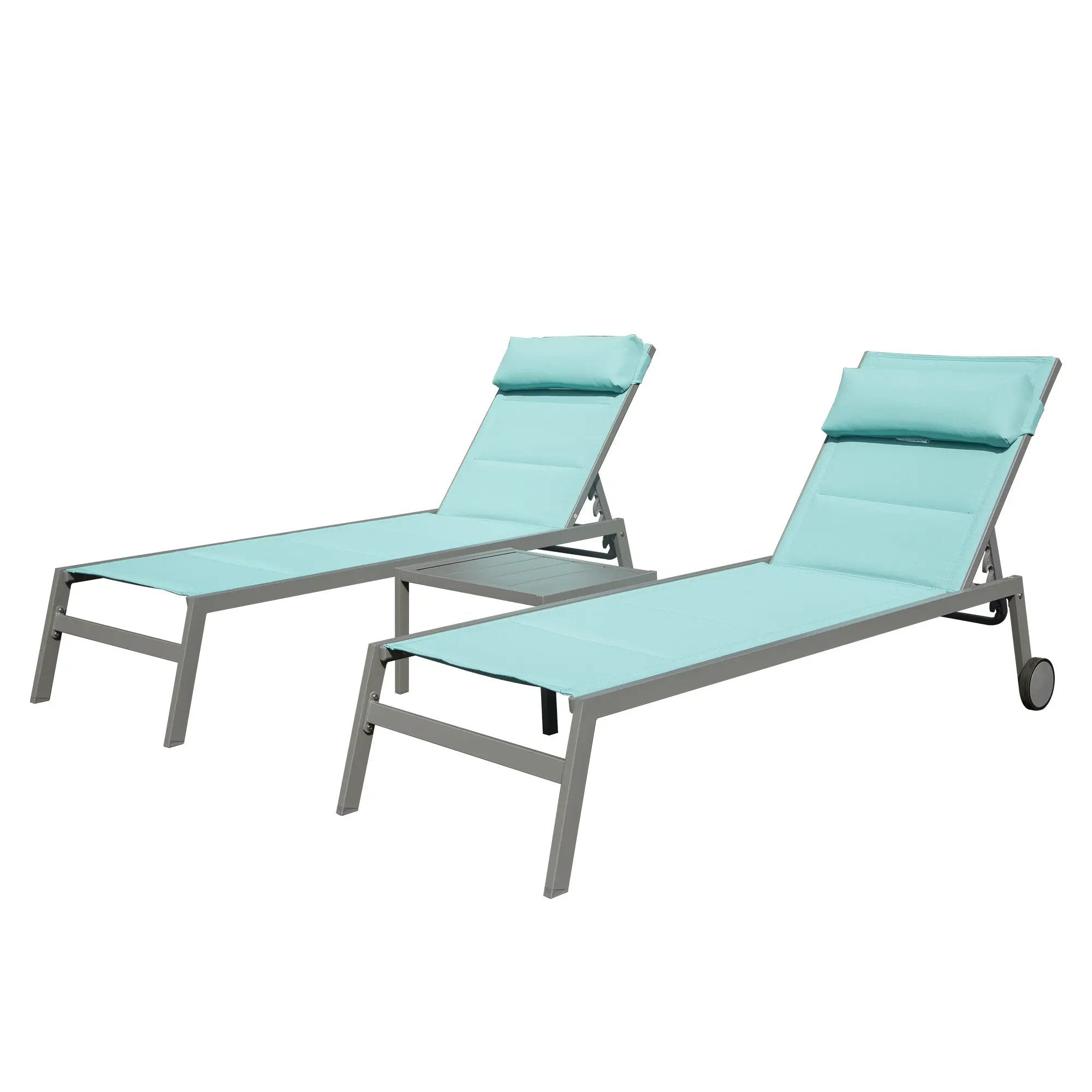 Outdoor Patio Chaise Lounge Set of 3 by HouseOfZazla
