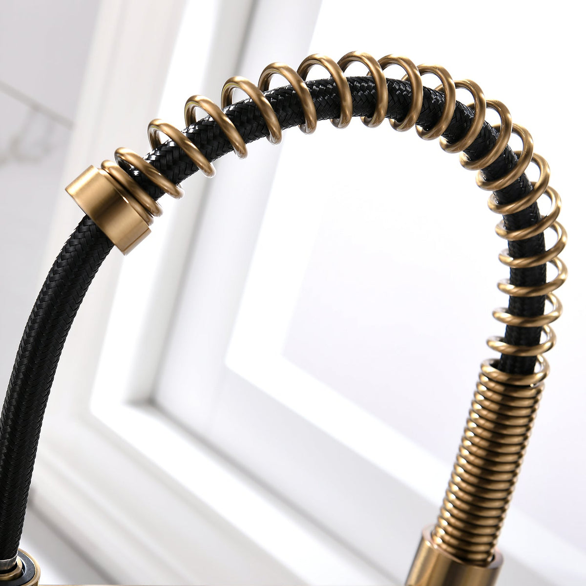 Brushed Nickel Kitchen Faucet with Pull-Down Sprayer - Brushed Nickel, photo 6 of 9