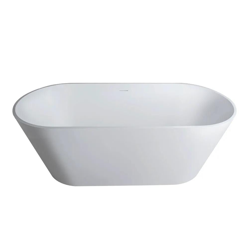 65 Inch Freestanding Solid Surface Soaking Bathtub by HouseOfZazla