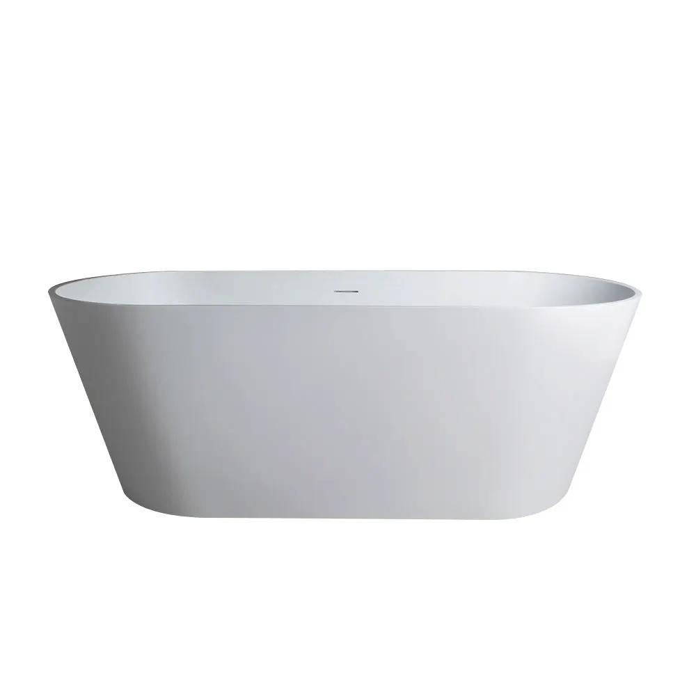 65 Inch Freestanding Solid Surface Soaking Bathtub by HouseOfZazla