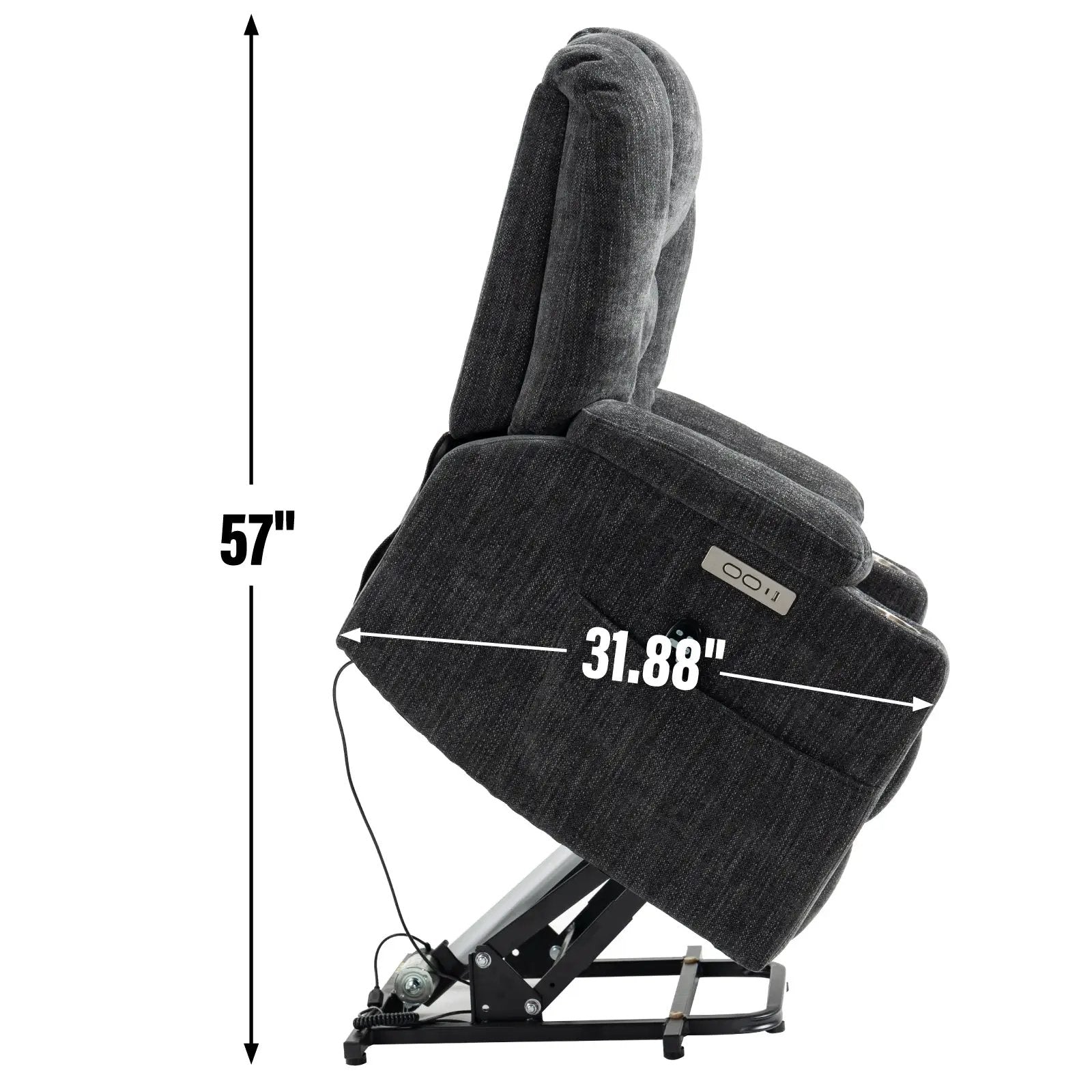 Large Power Lift Recliner Chair with Massage and Heat by HouseOfZazla
