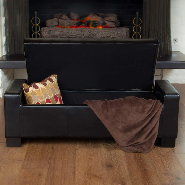 Large 51" Storage Ottoman, Tufted Storage Bench, photo 2 of 6
