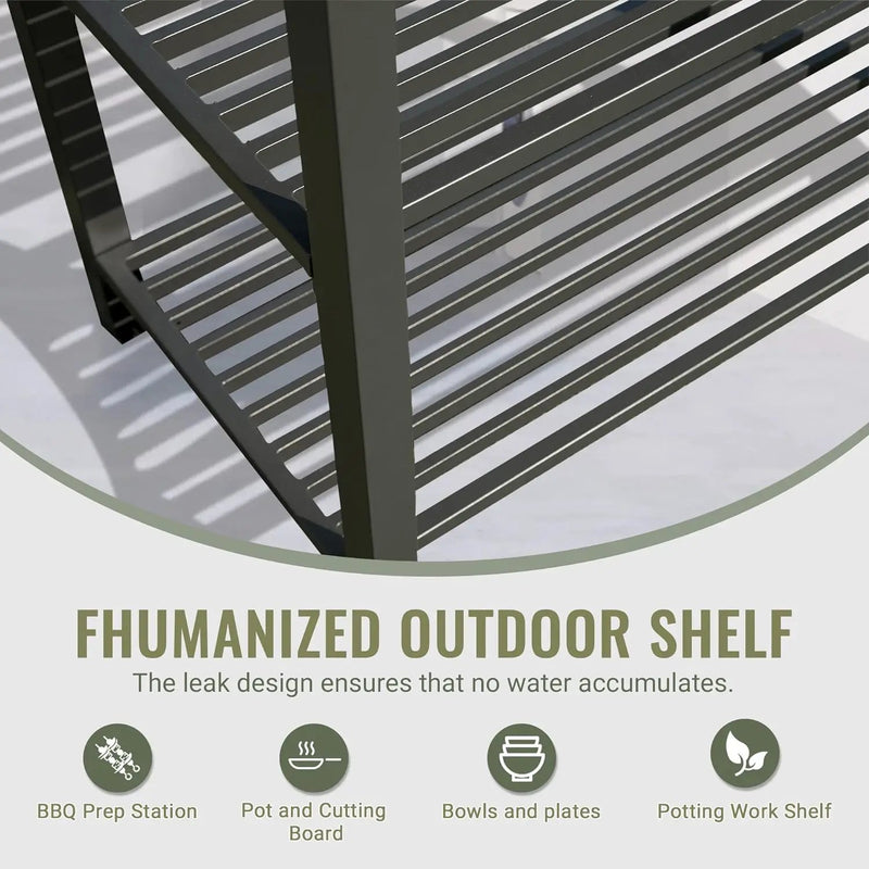 Outdoor Kitchen Island with Storage by HouseOfZazla