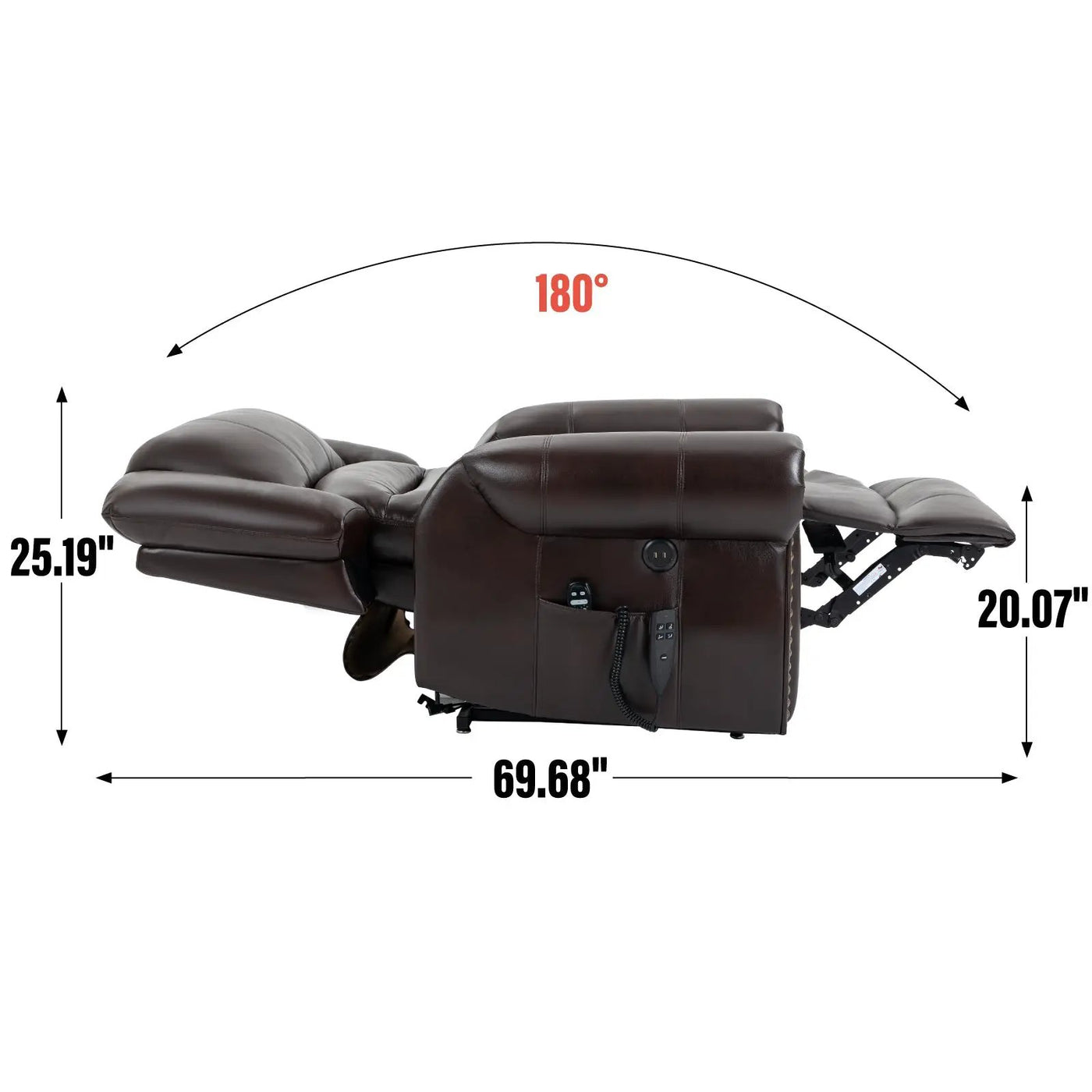 Power Lift Recliner Chair with Heat and Massage by HouseOfZazla