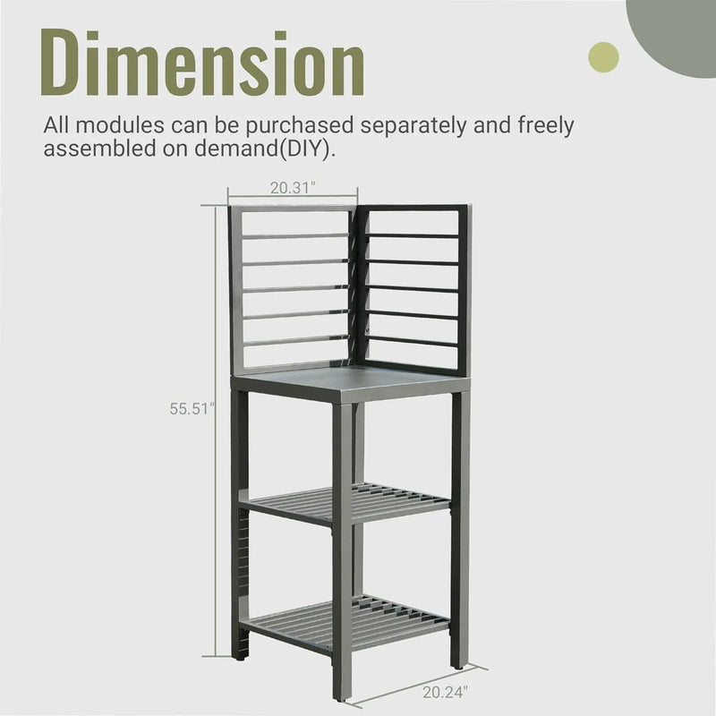 Outdoor Kitchen Island with Storage by HouseOfZazla