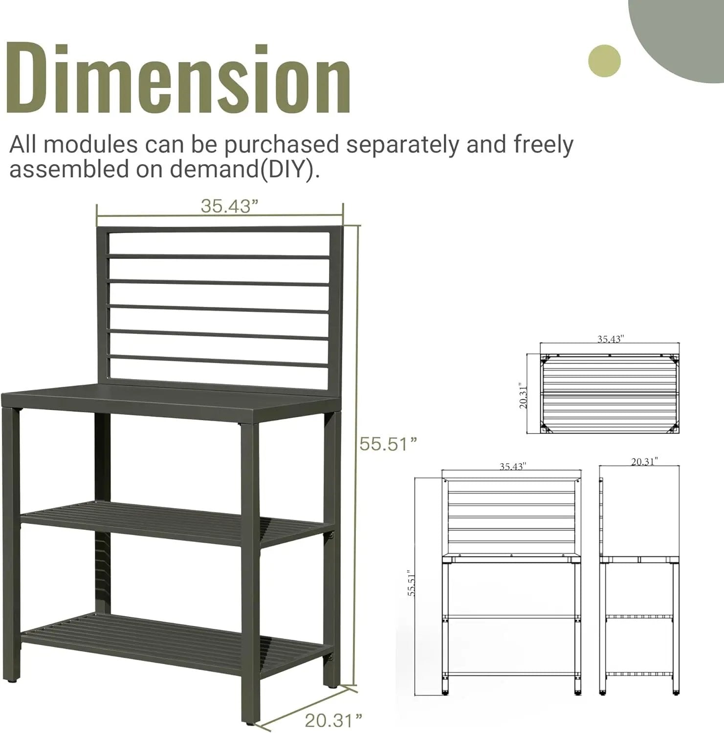 Outdoor Kitchen Island with Storage by HouseOfZazla