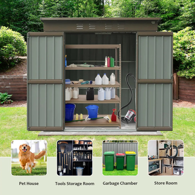 Outdoor Storage Shed 6x4 FT by HouseOfZazla