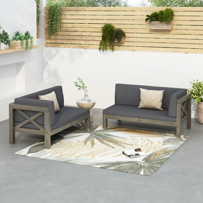 Brava X-Back Left-Right Corner Bench Set