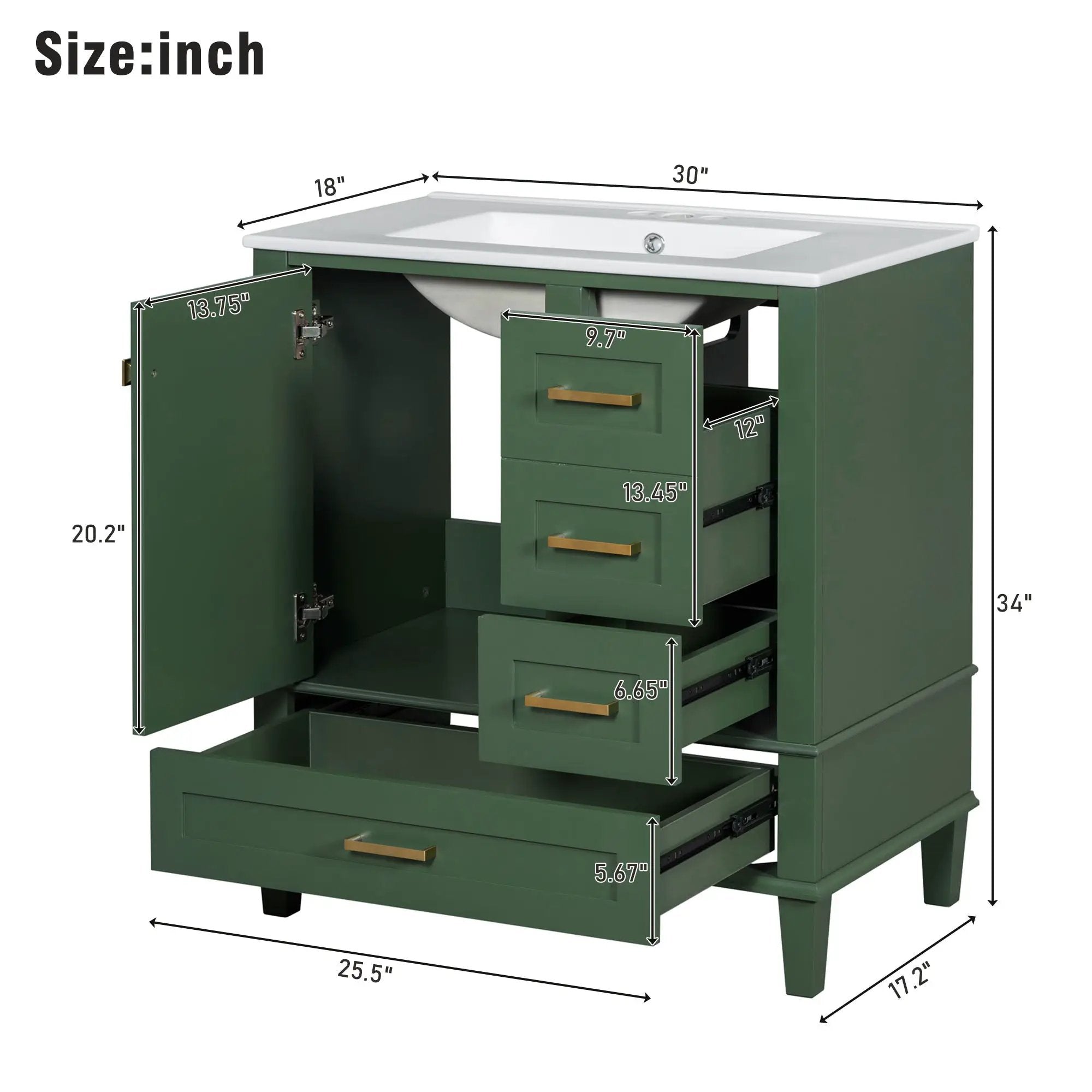 30" Bathroom Vanity by HouseOfZazla