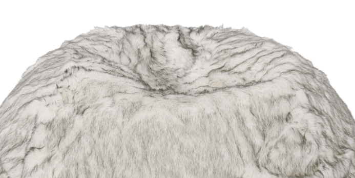 Negar 5 Foot Rounded Short Faux Fur Bean Bag by HouseOfZazla