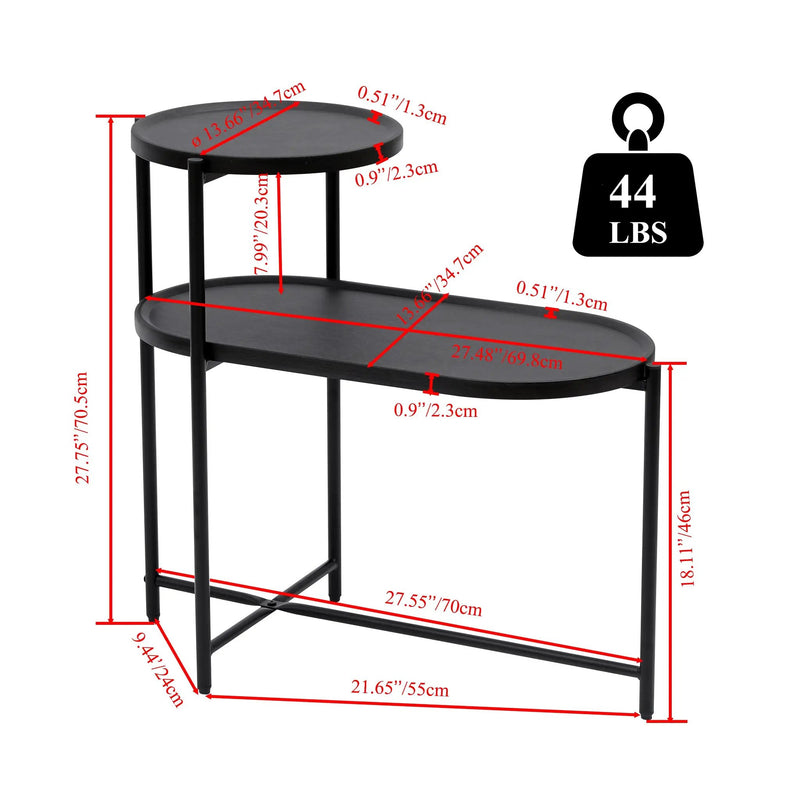 Round Coffee Table with Storage Tray by HouseOfZazla