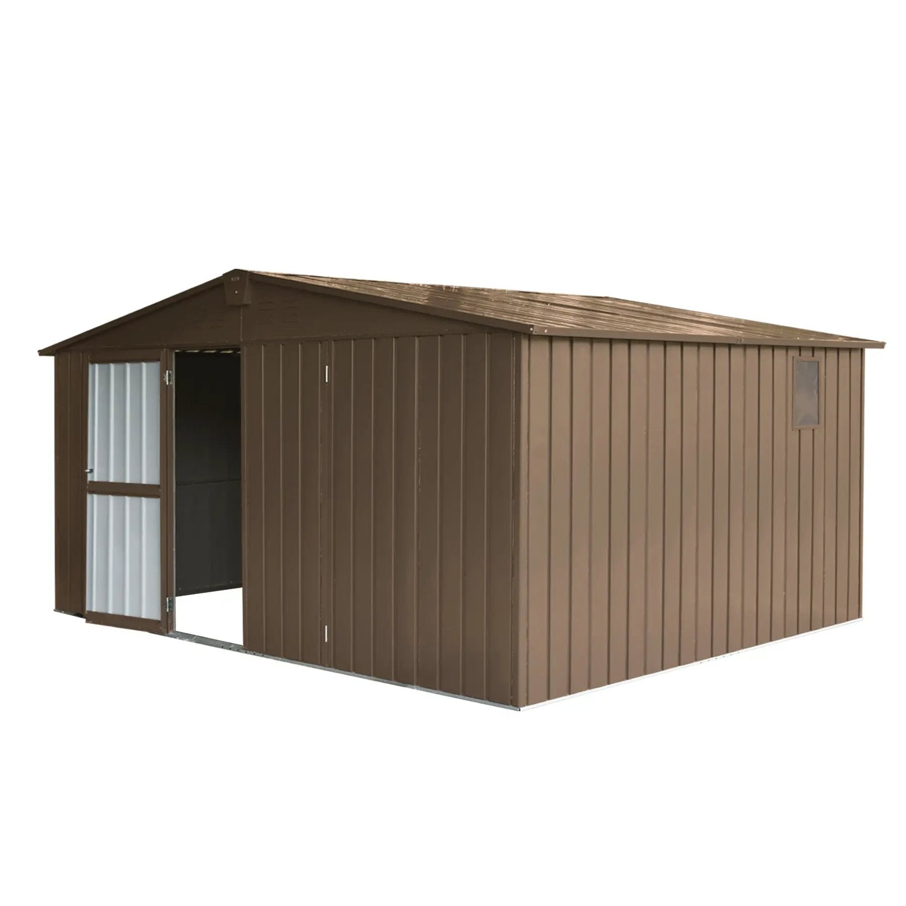 Backyard Storage Shed 11' x 12.5' with Galvanized Steel Frame & Windows by HouseOfZazla