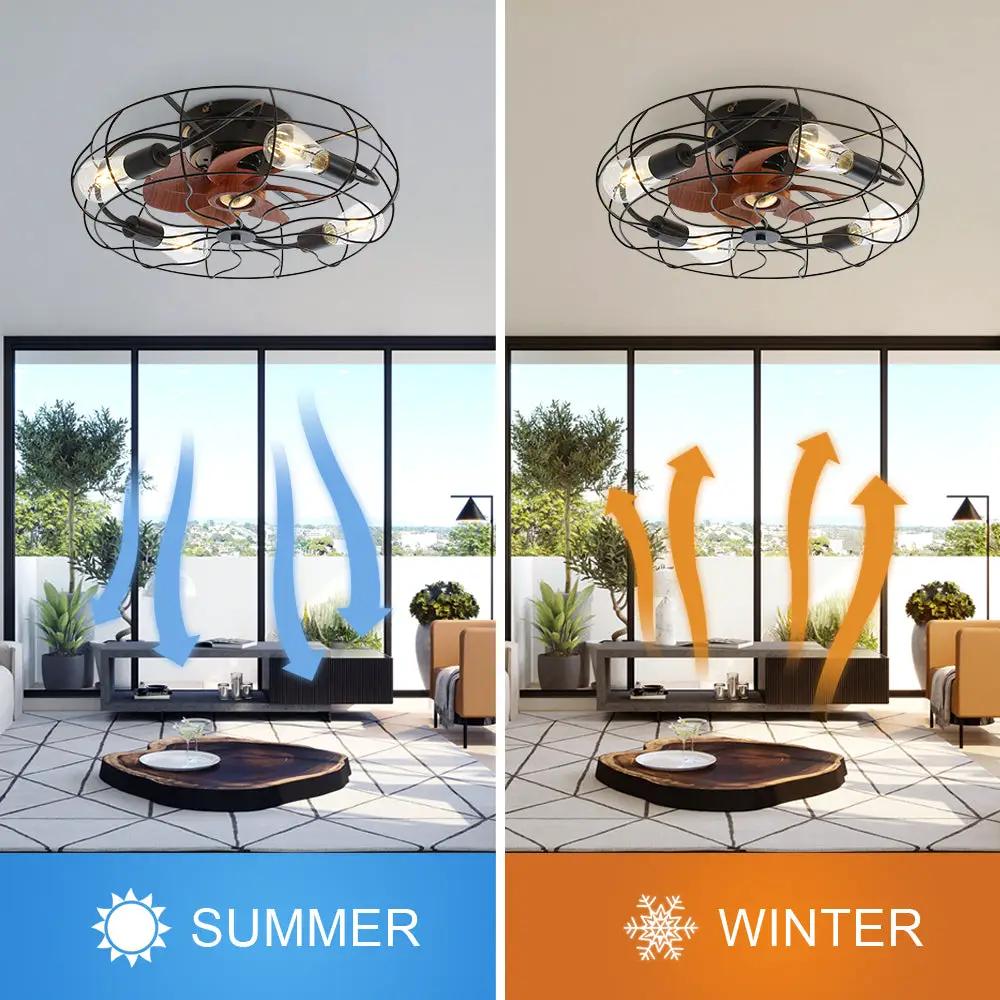 Industrial Style 20 Inch Matte Ceiling Fan with Light by HouseOfZazla