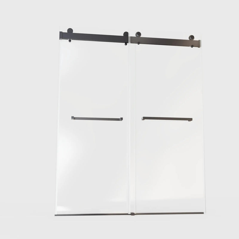 56-60"W x 76"H Frameless Double Sliding Soft-Close Shower Door by HouseOfZazla