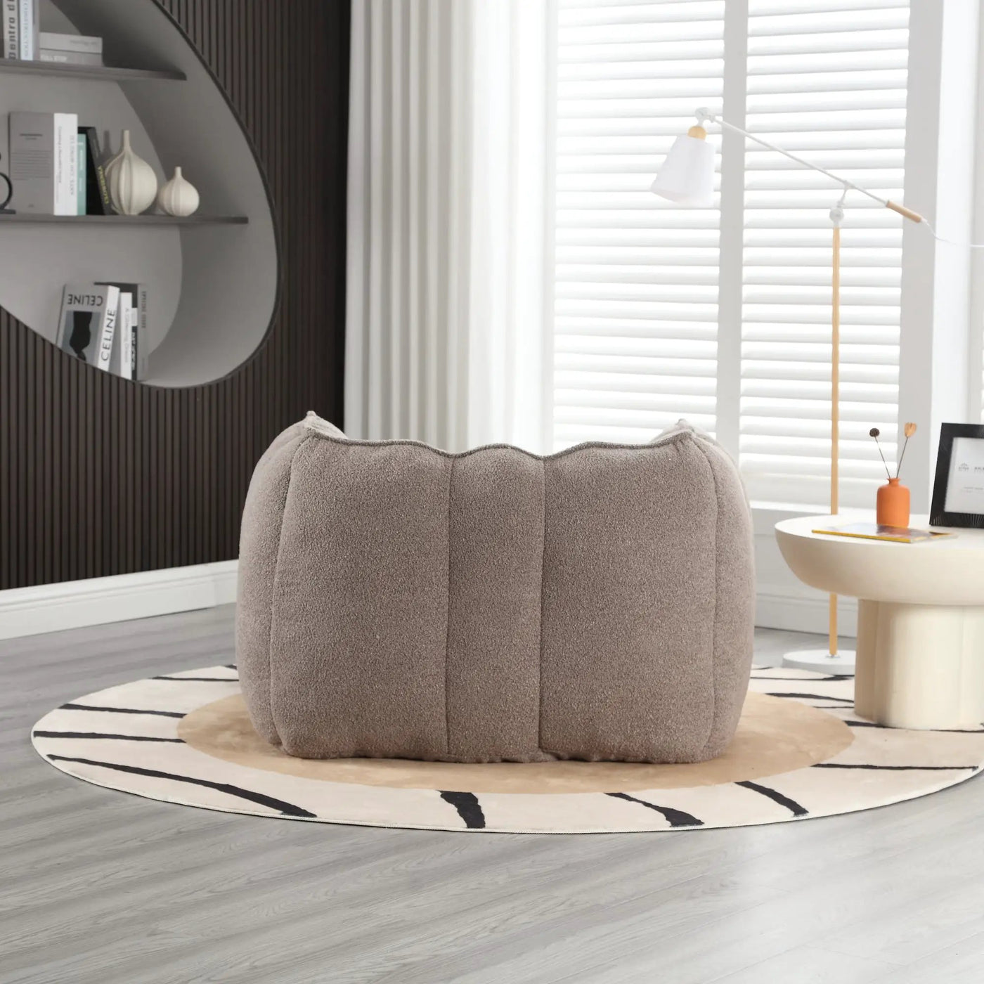 Soft Bean Bag Chair with Footstool by HouseOfZazla