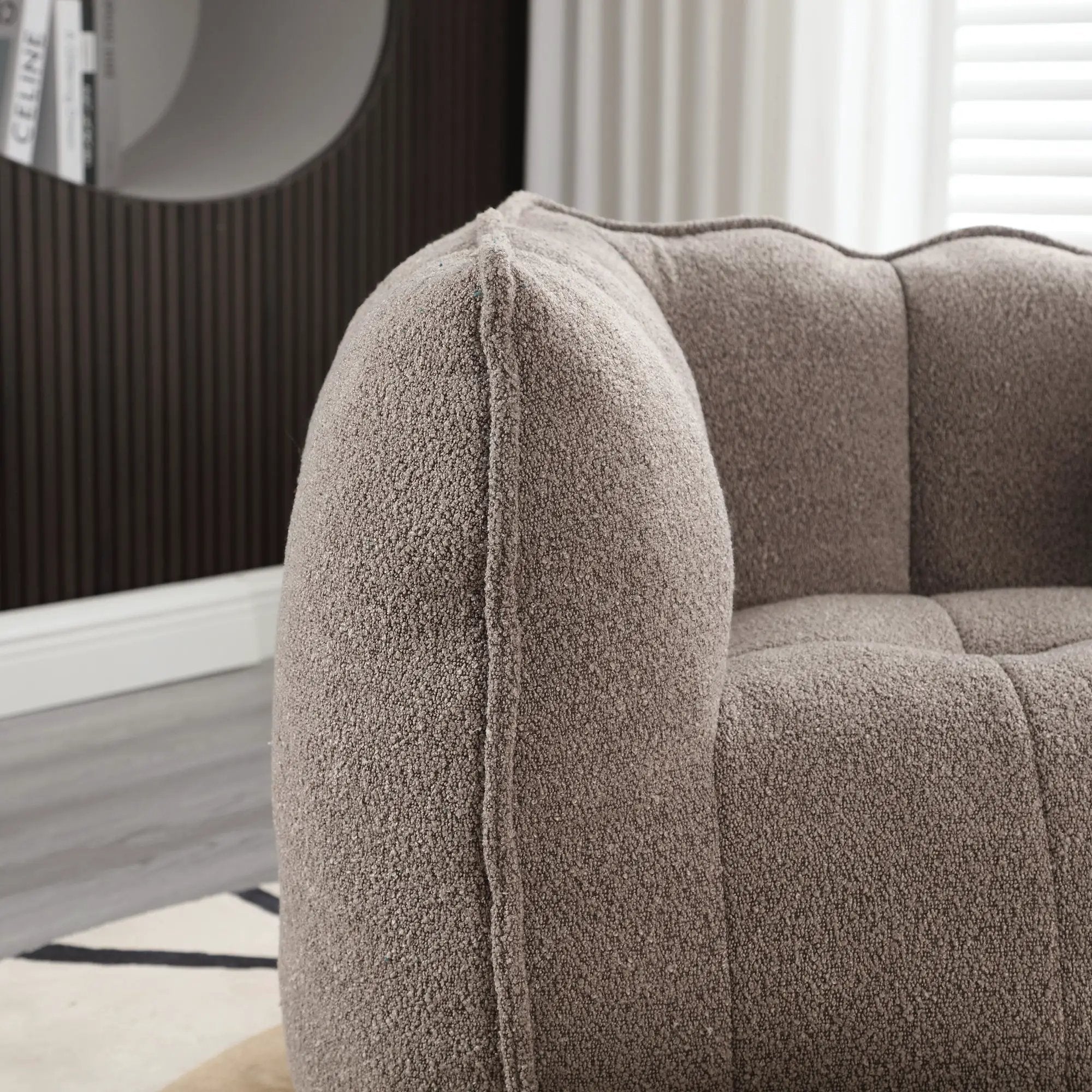 Soft Bean Bag Chair with Footstool by HouseOfZazla